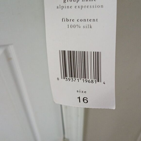 Josephine Chaus Collection vintage  sage 100% silk button down blouse  Sz 16 NWT - Picture 6 of 10